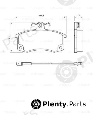 Bosch 0986424783 — Brake Pad Set, disc brake