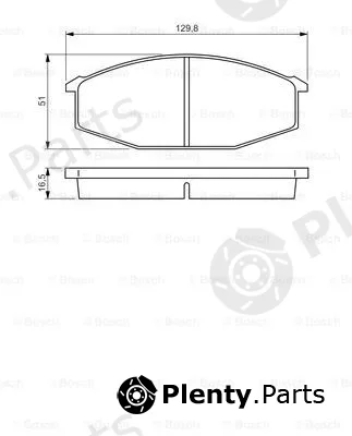 Bosch 0986494532 — Brake Pad Set, disc brake