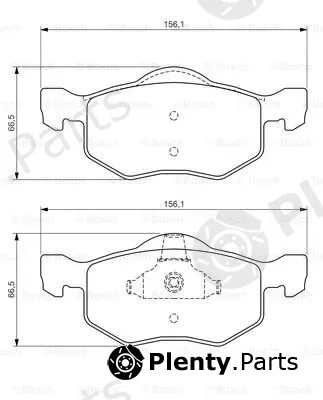 Bosch 0986494361 — Brake Pad Set, disc brake