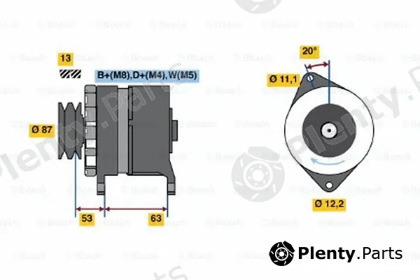 Bosch 0120469010 — Alternator