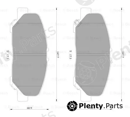 Bosch 0986AB2448 — Brake Pad Set, disc brake