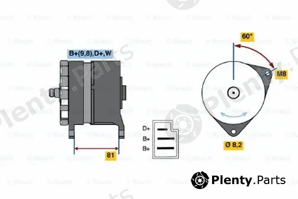 Bosch 0120489244 — Alternator