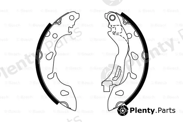 Bosch 0986487772 — Brake Shoe Set