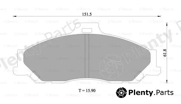 Bosch 0986505681 — Brake Pad Set, disc brake