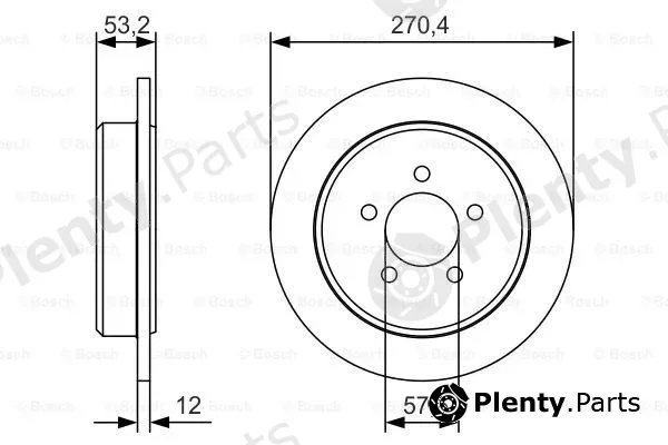 Bosch 0986479A80 — Brake Disc