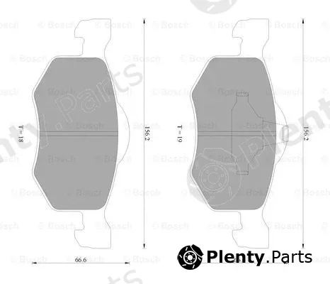 Bosch 0986AB2401 — Brake Pad Set, disc brake