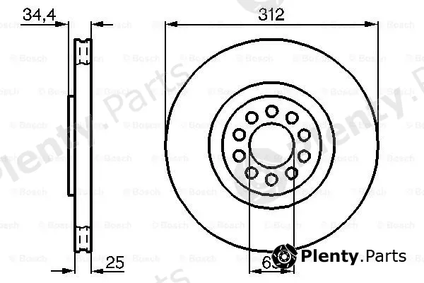 Bosch 0986478467 — Brake Disc