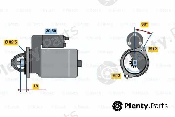 Bosch 0001110122 — Starter