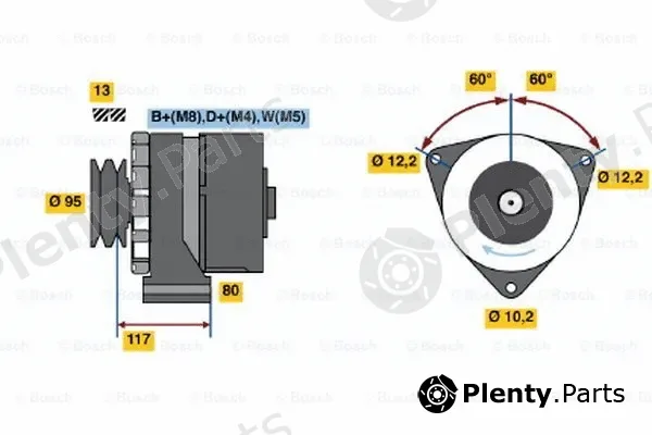 Bosch 0120469101 — Alternator