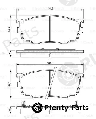 Bosch 0986494258 — Brake Pad Set, disc brake