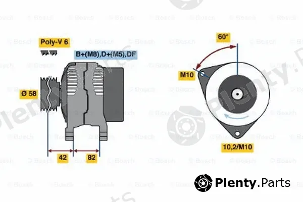 Bosch 0123520003 — Alternator