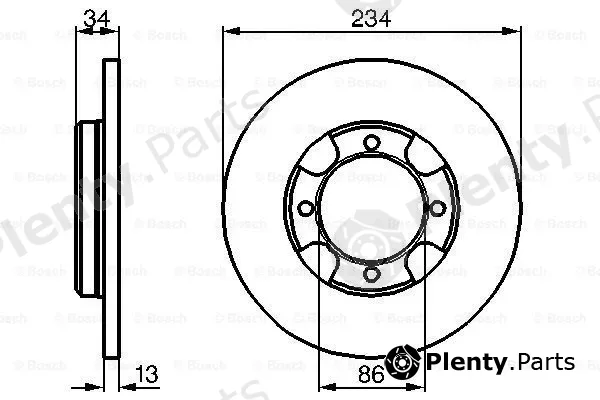 Bosch 0986478282 — Brake Disc