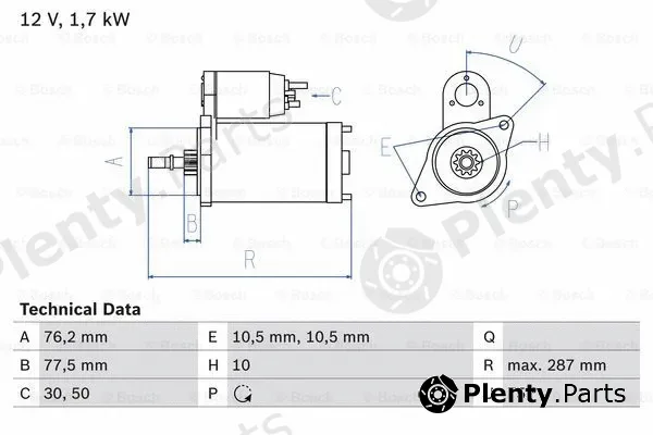 Bosch 0986022870 — Starter