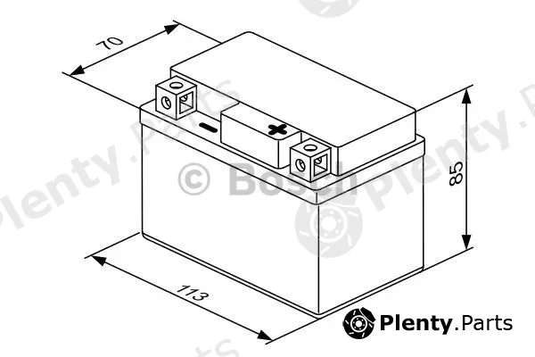 Bosch 0092M60010 — Starter Battery M6