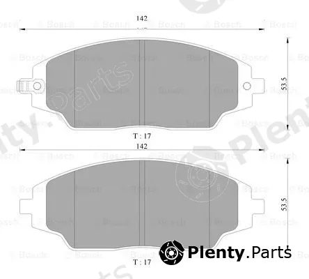 Bosch 0986AB3135 — Brake Pad Set, disc brake