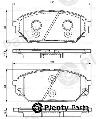 Bosch 0986495310 — Brake Pad Set, disc brake