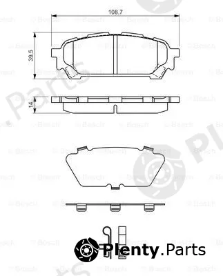 Bosch 0986494232 — Brake Pad Set, disc brake