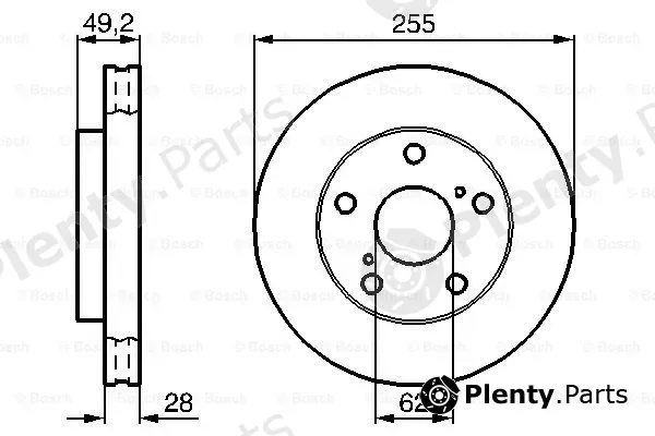 Bosch 0986478726 — Brake Disc