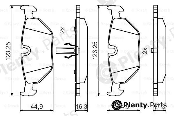Bosch 0986495470 — Brake Pad Set, disc brake