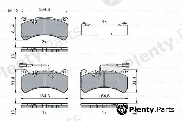 Bosch 0986424104 — Brake Pad Set, disc brake