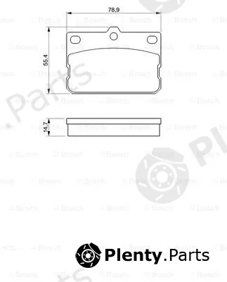 Bosch 0986424422 — Brake Pad Set, disc brake