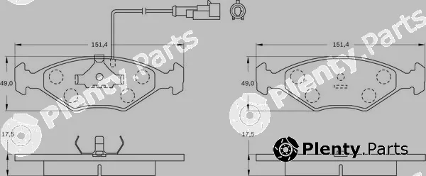 Bosch 0986BB0028 — Brake Pad Set, disc brake