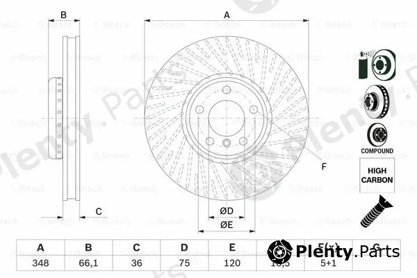 Bosch 0986479E18 — Brake Disc