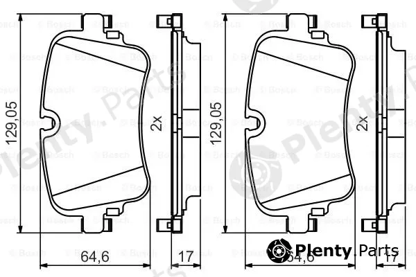 Bosch 0986495426 — Brake Pad Set, disc brake