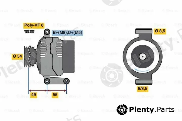 Bosch 0986080980 — Alternator