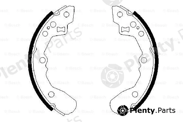 Bosch 0986487591 — Brake Shoe Set