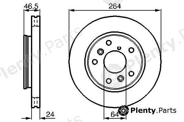 Bosch 0986478523 — Brake Disc