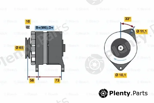 Bosch 0120489348 — Alternator