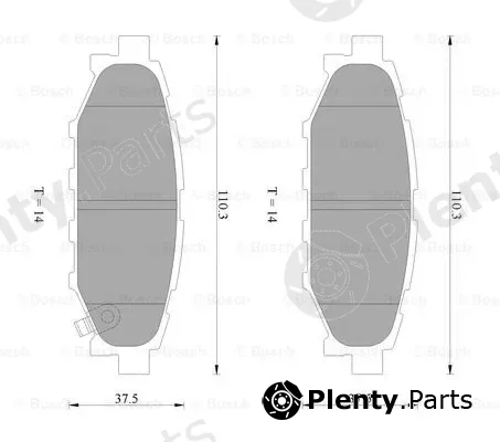 Bosch 0986AB2263 — Brake Pad Set, disc brake