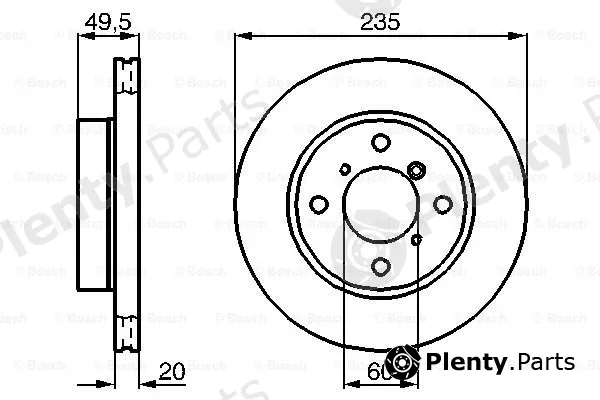 Bosch 0986478450 — Brake Disc