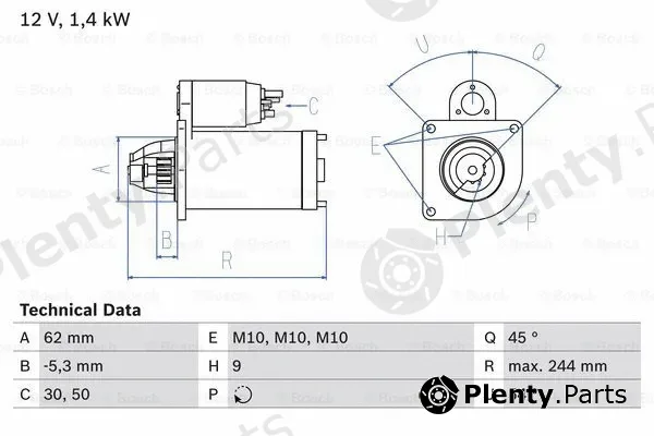 Bosch 0986016120 — Starter