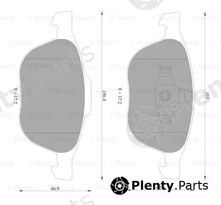 Bosch 0986AB2395 — Brake Pad Set, disc brake