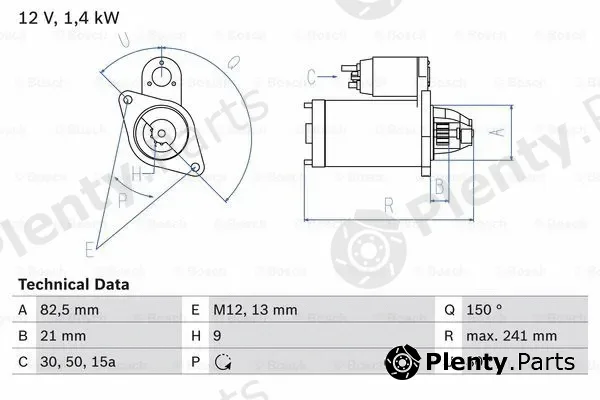 Bosch 0986013340 — Starter