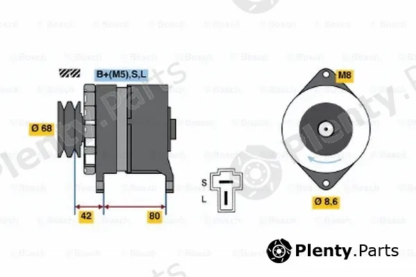 Bosch 0986035431 — Alternator
