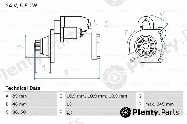 Bosch 0986024670 — Starter