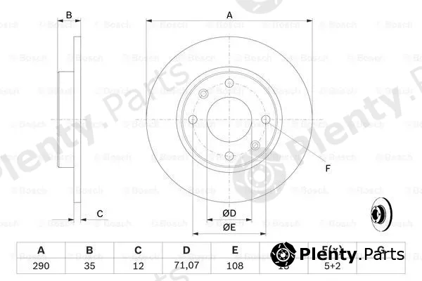 Bosch 0986479194 — Brake Disc