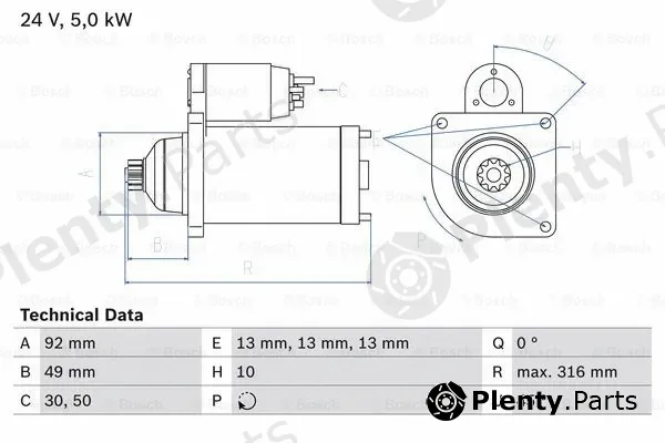 Bosch 0986023430 — Starter