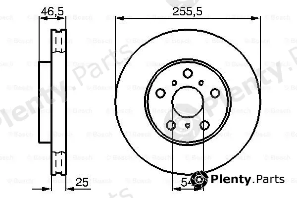Bosch 0986478724 — Brake Disc