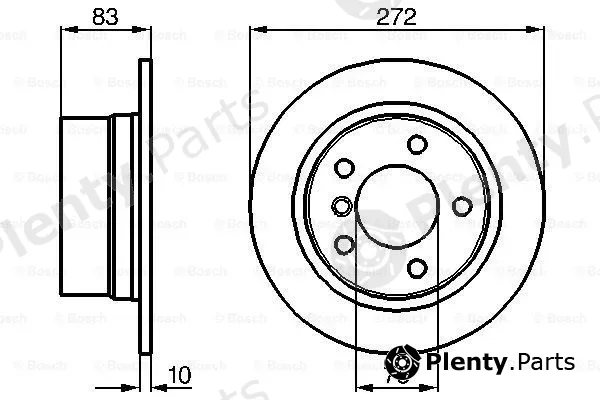 Bosch 0986478439 — Brake Disc