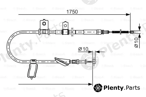 Bosch 1987482351 — Cable Pull, parking brake