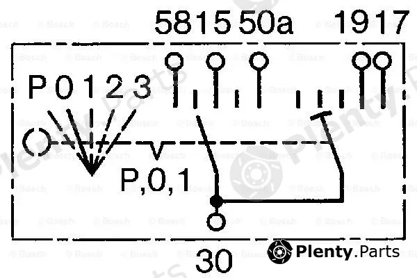 Bosch 0342316003 — Switch, preheating system
