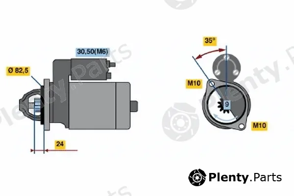 Bosch 0001109042 — Starter