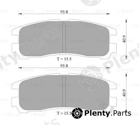 Bosch 0986AB2011 — Brake Pad Set, disc brake