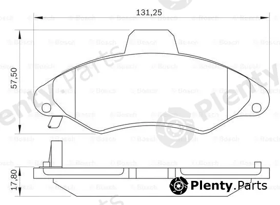 Bosch 0986BB0035 — Brake Pad Set, disc brake