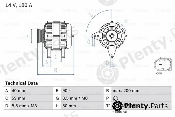 Bosch 0986083310 — Alternator