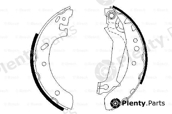 Bosch 0986487561 — Brake Shoe Set
